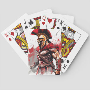 Spartan Spirit: Fearless Warrior Playing Cards