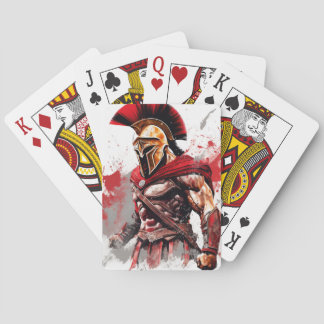 Spartan Spirit: Fearless Warrior Playing Cards