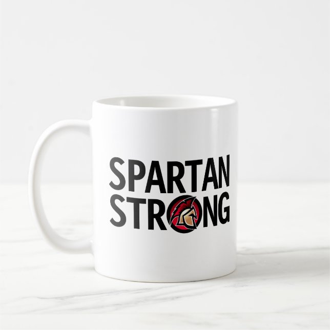 Spartan Strong. Personalised Mug (Left)