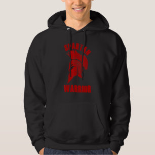 Spartan Warrior Ancient Greece Spartan Helmet Spea Hoodie
