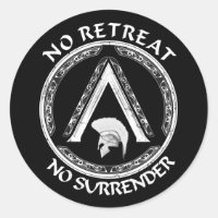 Spartan Warrior and Lambda Symbol Sticker
