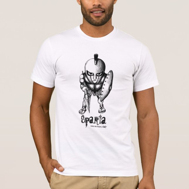 Spartan warrior cool t-shirt design (Front)