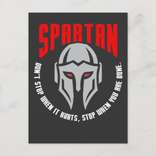 Spartan Warrior Gift Fitness Gym workout Postcard