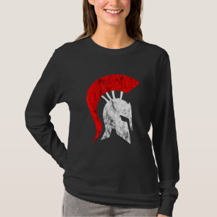 Spartan Warrior Gladiator Helmet Spartiat Soldier T-Shirt