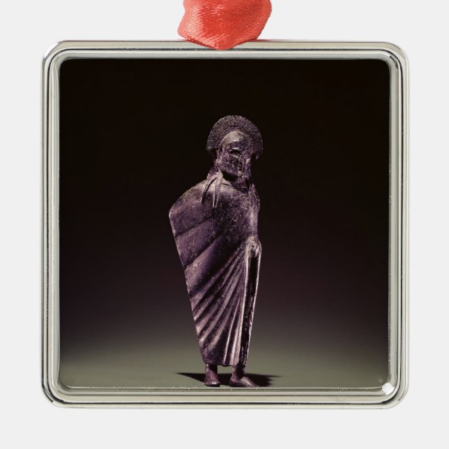 Spartan warrior metal tree decoration (Front)