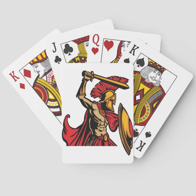 Spartan Warrior Playing Cards (Back)