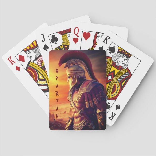 Spartan Warrior Playing Cards (Back)