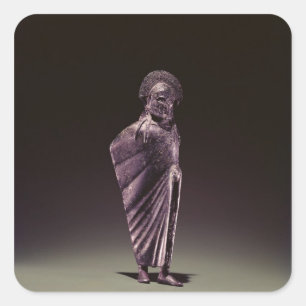 Spartan warrior square sticker