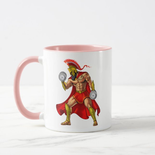Spartan Warrior Weightlifting Mug (Left)