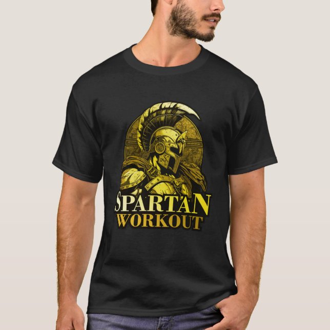 Spartan Workout Greek Gladiator Gym Sparta Mytholo T-Shirt (Front)