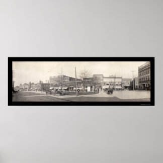 Spartanburg SC Streets Photo 1909 Poster