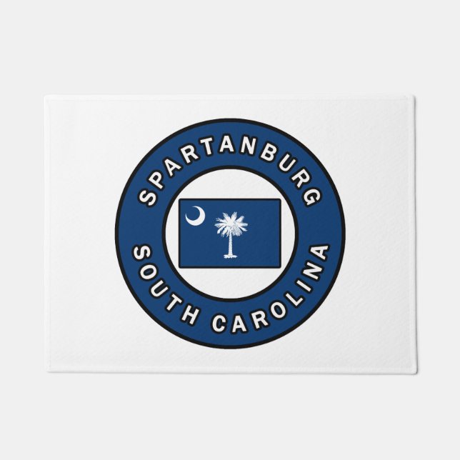 Spartanburg South Carolina Doormat (Front)