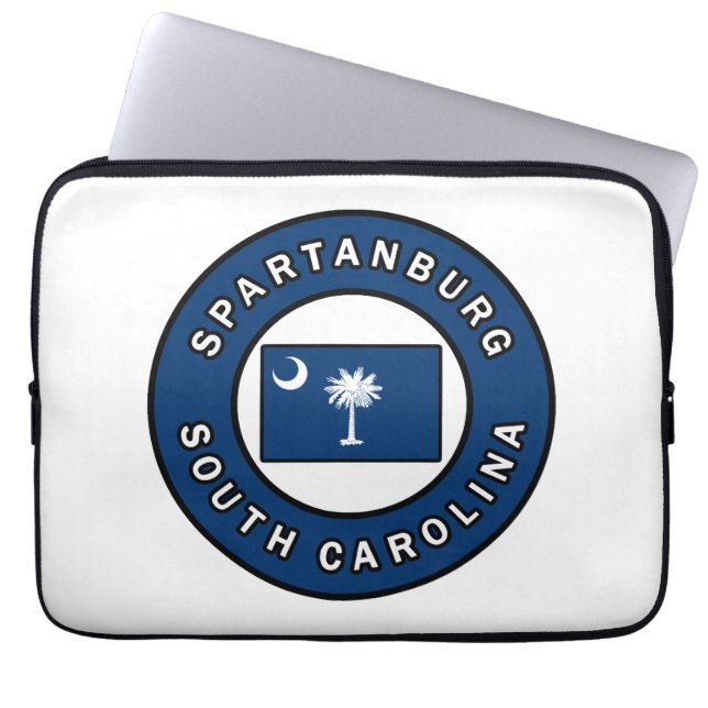 Spartanburg South Carolina Laptop Sleeve (Front)