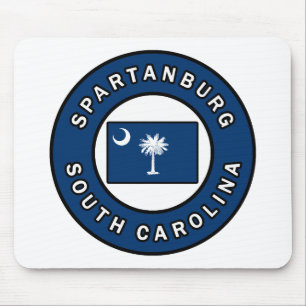 Spartanburg South Carolina Mouse Mat