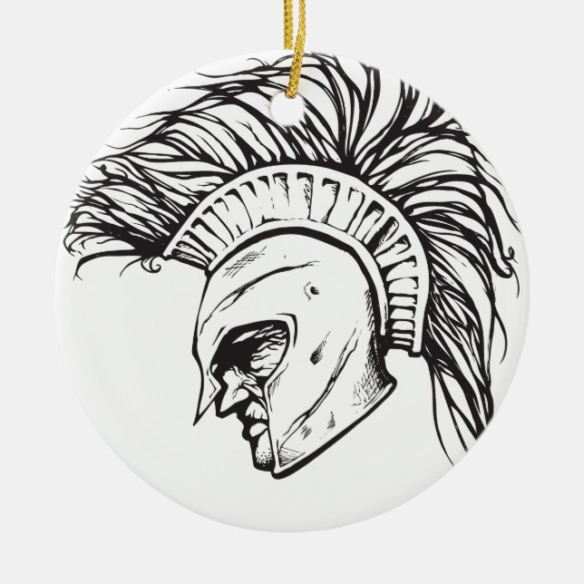 Spartans Ceramic Tree Decoration (Front)