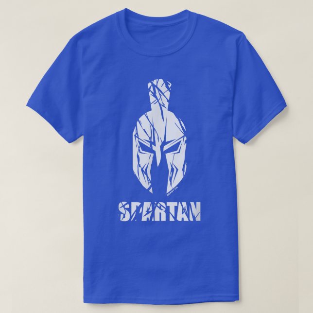 SpartanSpartan HelmetGym Motivation Fitness Saying T-Shirt (Design Front)