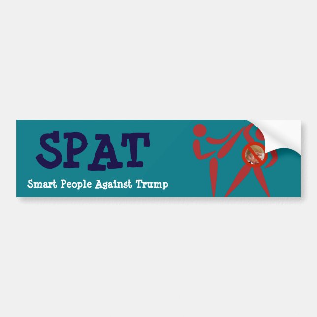 SPAT: Smart People Against Trump Bumper Sticker (Front)