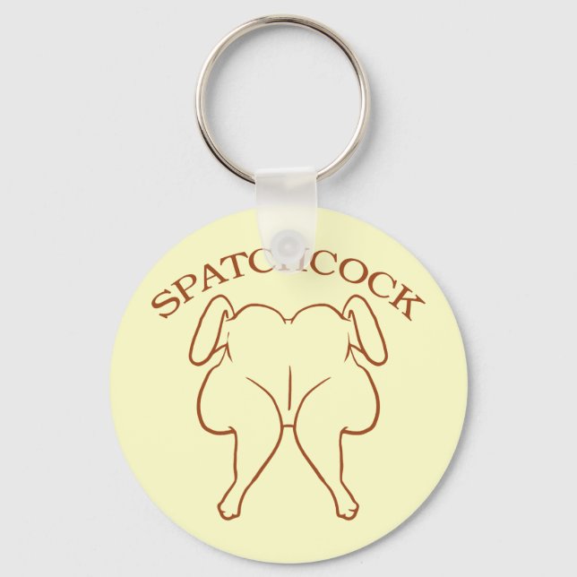 Spatchcock Chicken Key Ring (Front)