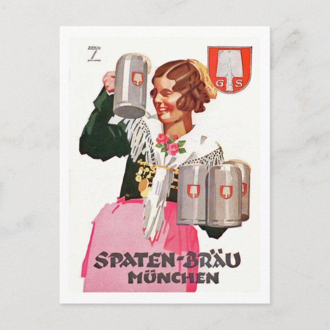 Spaten Bräu - Hohlwein Postcard (Front)