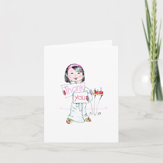 Spa'thday Party Thank You note (Front)