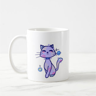 Spatial cat coffee mug