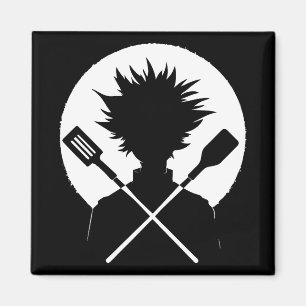 Spatulas Funny Cooking Wild Chef Magnet