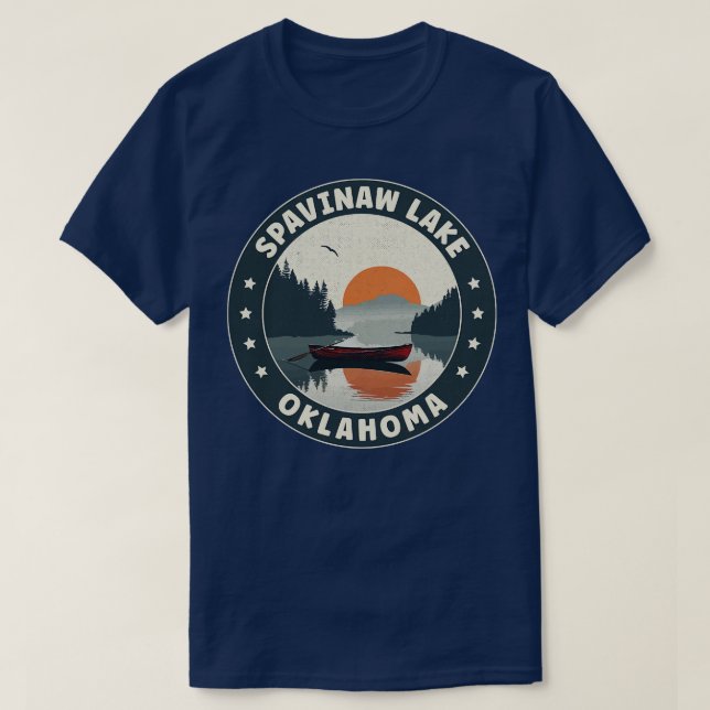 Spavinaw Lake Oklahoma Sunset T-Shirt (Design Front)