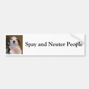 Spay and Neuter People Bumper Sticker