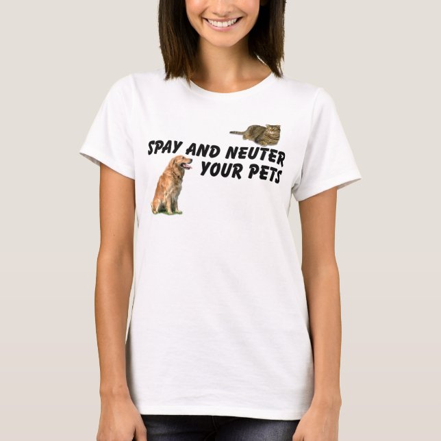 Spay and Neuter T-Shirt (Front)