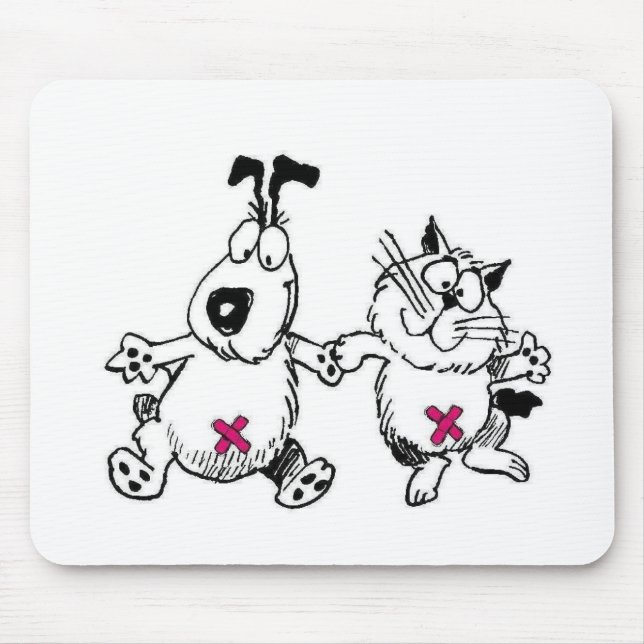 spay and neuter your pets mouse mat (Front)