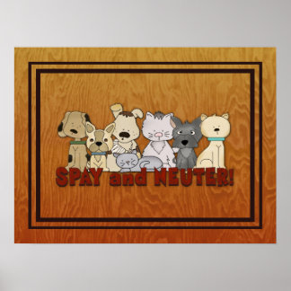 Spay and Neuter Your Pets Poster