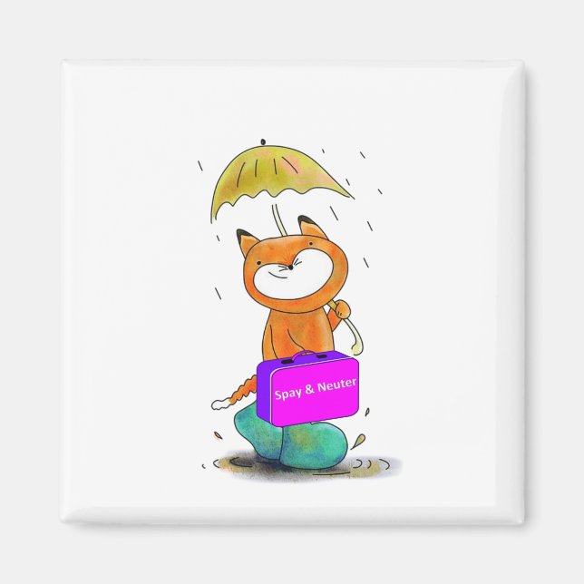 spay n neuter cat magnet (Front)