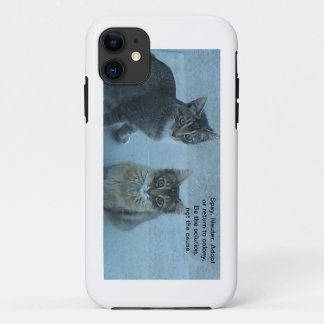 Spay, neuter, adopt iPhone 11 case