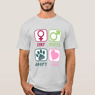 Spay Neuter Adopt Love T-Shirt