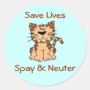 Spay & Neuter Classic Round Sticker