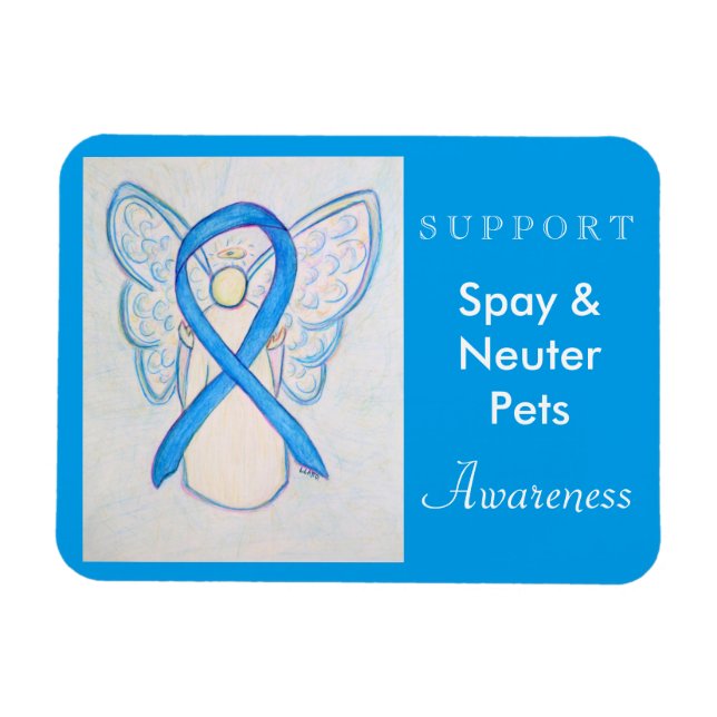 Spay & Neuter Pets Awareness Angel Custom Magnet (Horizontal)