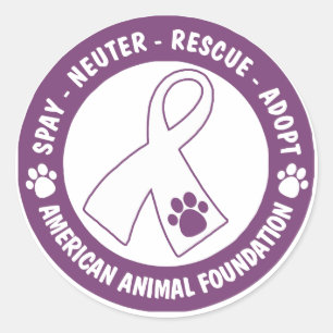 Spay, Neuter, Rescue, Adopt Classic Round Sticker