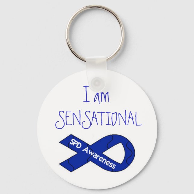 SPD Awareness I Am Sensational Keychain (Front)