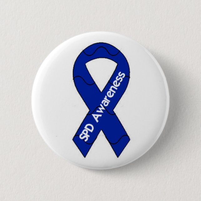 SPD Awareness Pin Back Button (Front)
