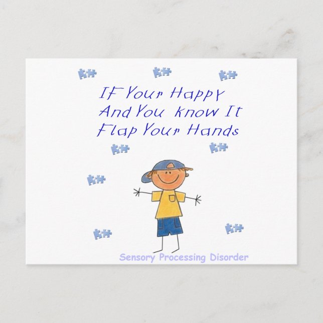 SPD Flap your hands Postcard (Front)