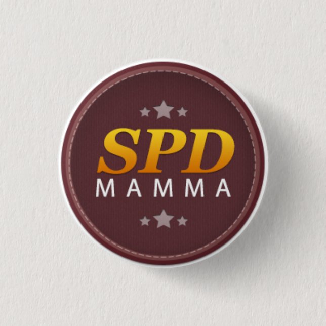 SPD Mamma 3 Cm Round Badge (Front)
