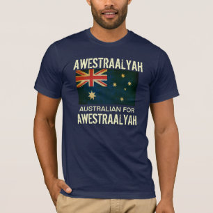 Speak Aussie To Me Australian Flag T-Shirt