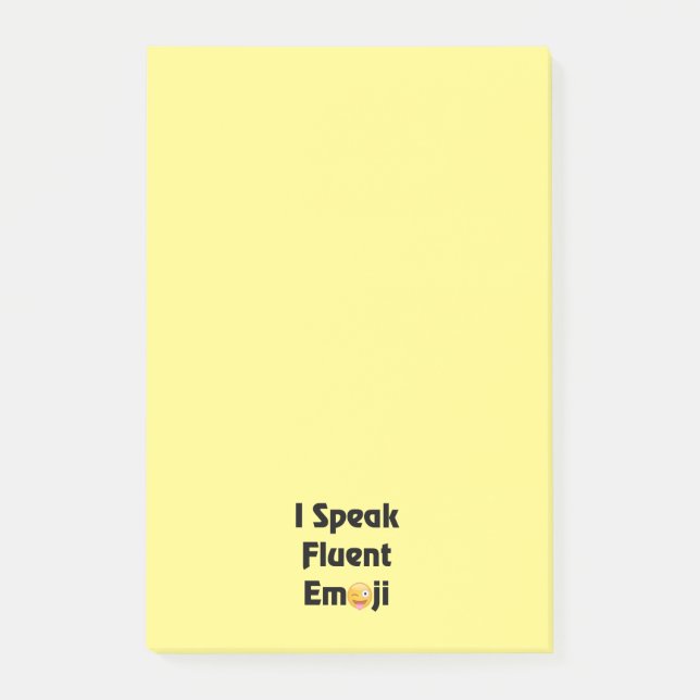 Speak Fluent Emoji Post-it Notes (Front)