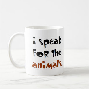 speak for the animals coffee mug