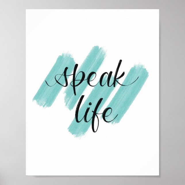 Speak Life  Poster (Front)