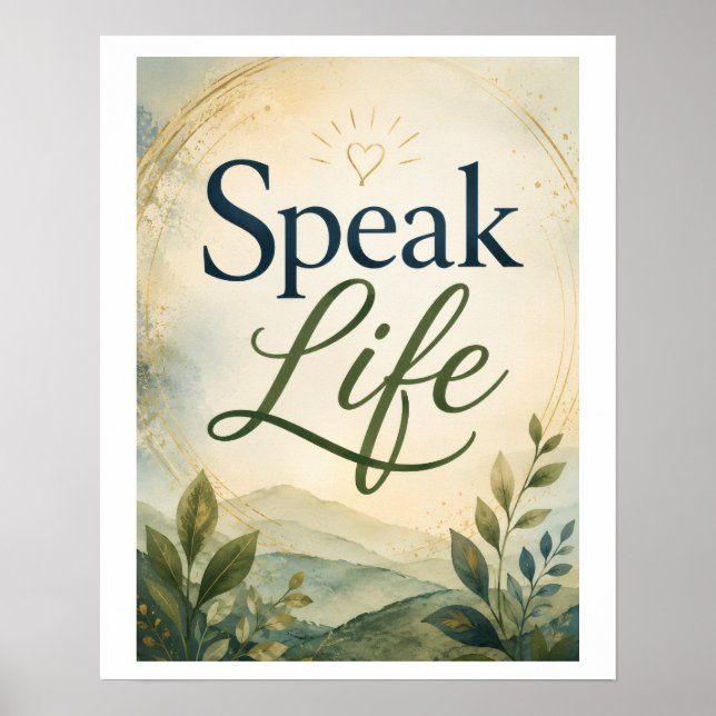 Speak Life Poster (Front)