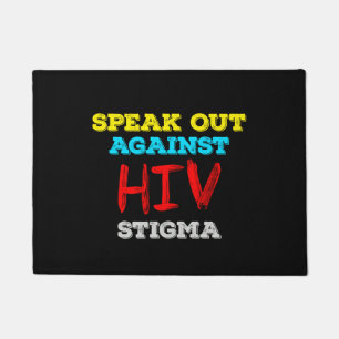 Speak Out Against HIV Stigma - AIDS Awareness Doormat