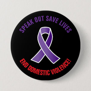 Speak Out Domestic Violence Button