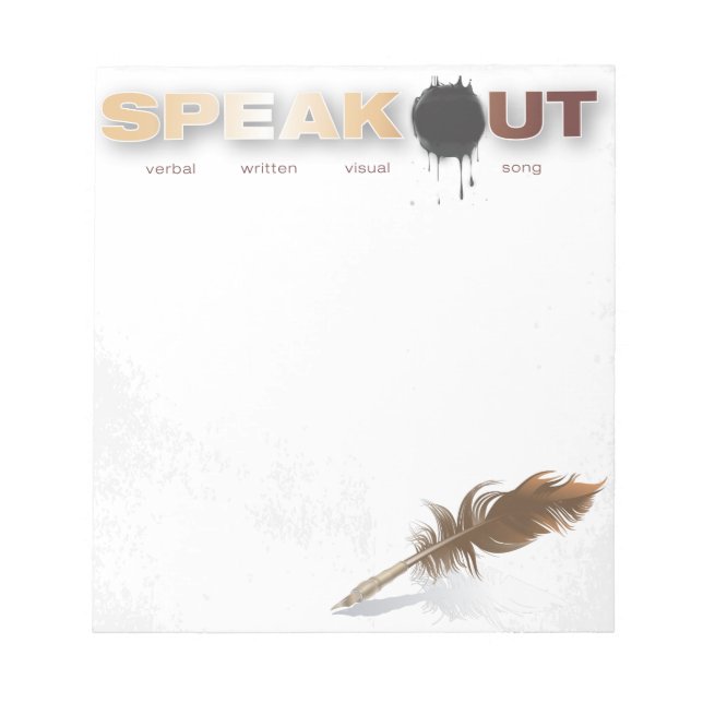 Speak Out Notepad (Front)