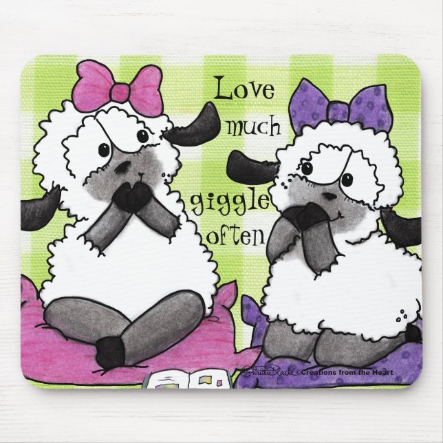 Speak Softly Lambs Mouse Mat (Front)
